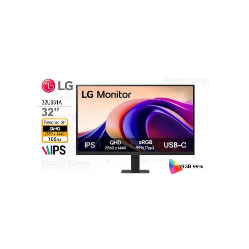 MONITOR 32 LG 32U631A QHD IPS USB-C 100HZ