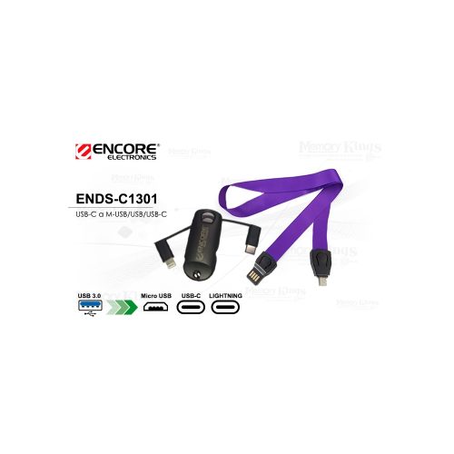CABLE DE CARGA ENCORE ENCL-3IN1-A01 for Smartphone