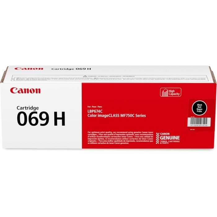Tóner Magenta Canon 069H Alta Capacidad para MF753Cdw, MF751Cdw y LBP674Cdw - Rinde Más y Ahorra