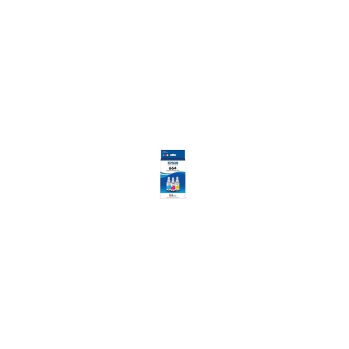 Epson T664 - Paquete de 3 - 70 ml - amarillo, cián, magenta - original - recarga de tinta