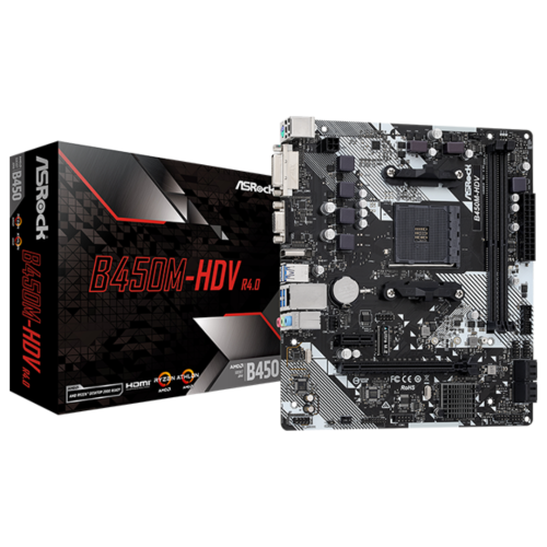 B450M-HDV R4.0 AMD AM4 SOCKET