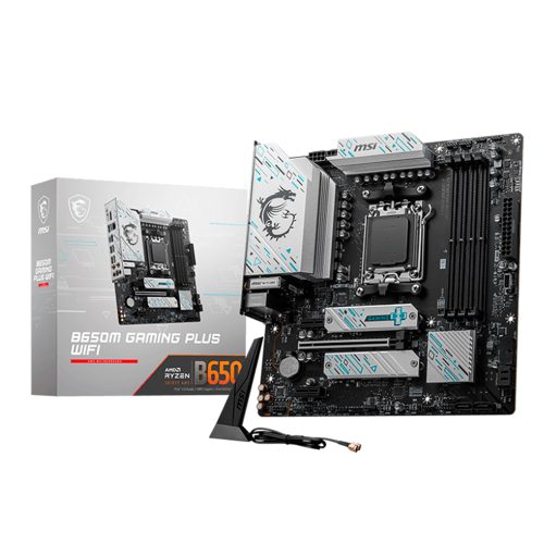 Placa base MSI B650 - Micro ATX, Socket AM5, compatible con procesadores AMD Ryzen - gran rendimiento