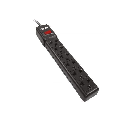 Regleta de alimentación Forza 6 tomas AC 110/220 V color verde - Conexión segura y práctica
