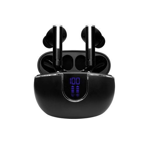 Audífonos TEROS TE-8075N, Bluetooth, TWS, negro