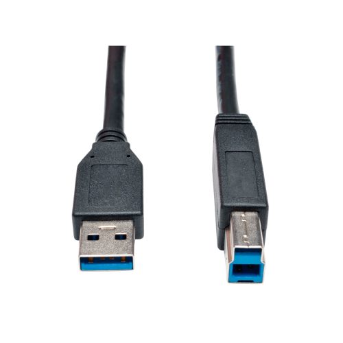Cable para Dispositivo USB 3.0 SuperSpeed A-B(M/M) Negro, 1.83 m / 6 pies.
