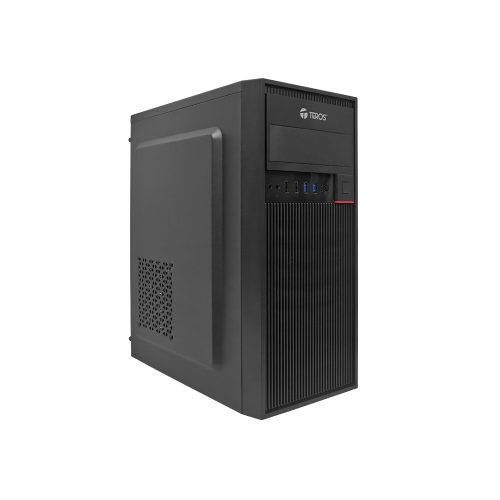 Case Gamer Teros Te-1313G, Mid Tower, 450W, Usb 3.0 / Usb 2.0, Audio, Negro