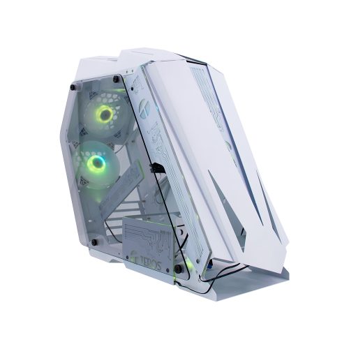 Case Gamer Teros Te-1316G, Mid Tower, Usb 3.0 / Usb 2.0, Audio, Ventilador Argb, Blanco