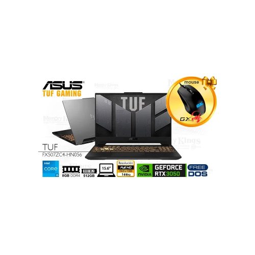 LAPTOP Core i5 12500H ASUS TUF Gaming F15 FX507ZC4-HN056 8|512|15.6" GEFORCE RTX 3050 4GB