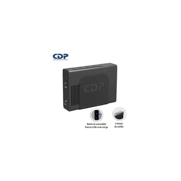 UPS CDP LI504i - Standby con bateria de Litio (LiFePO4) de 12.8V / 51.2Wh, 500VA / 250W