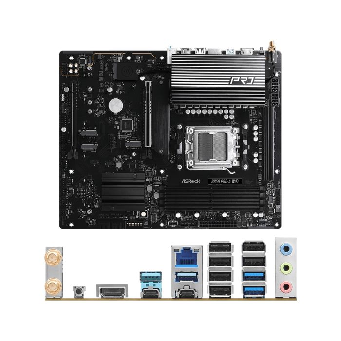 Motherboard ASROCK B850 Pro-A WiFi ATX, Chipset AMD B850, Socket AM5, Conexión Inalámbrica