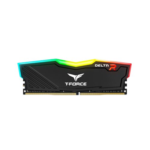 Memoria TEAMGROUP T-Force Delta RGB, 32GB DDR4-3200MHz, CL-16, 1.35V, Negro.