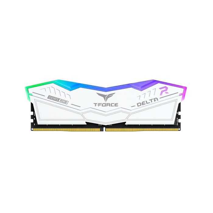 Memoria TEAMGROUP DELTA RGB DDR5 BLANCO, 32GB DDR5-6000MHz, PC5-48000, CL38, 1.35V