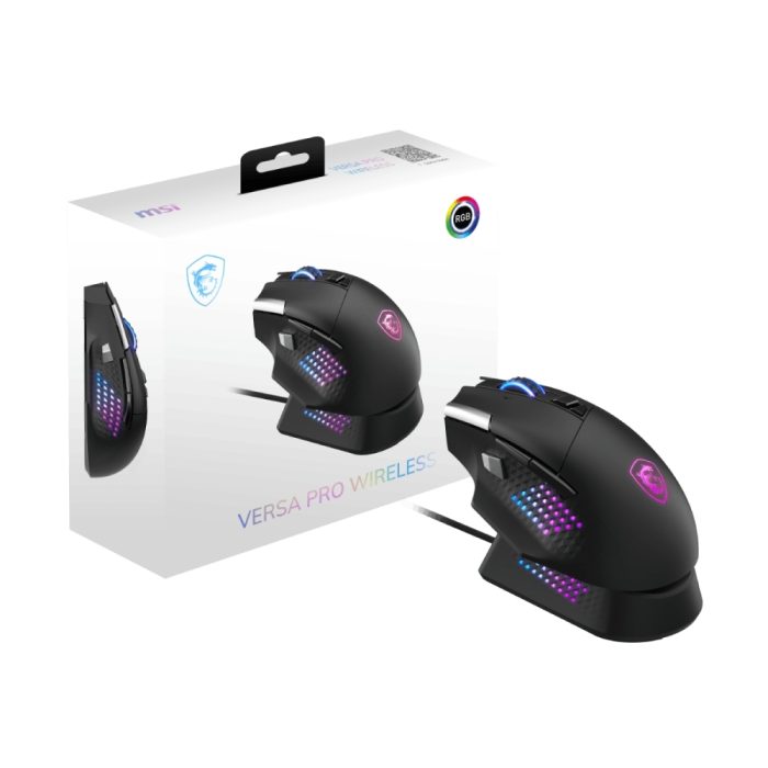 Ratón inalámbrico gaming MSI Versa Pro W – Alt rendimiento, diseño ergonómico y alta precisión