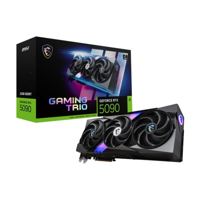 Tarjeta de video MSI RTX 5090 Gaming Trio OC 32GB GDDR7 con DP y HDMI - Rendimiento superior en gaming