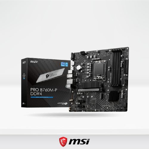 Placa base MSI PRO B760M-P DDR4, 128GB, 4800 MHz, Mini-ITX para rendimiento superior