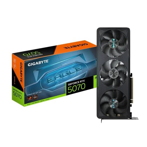Gigabyte GeForce RTX 5070 EAGLE 12GB GDDR7, tarjeta gráfica compacta con conexión PCIe y DisplayPort