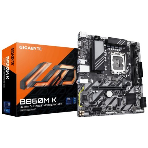 Placa base Gigabyte B860M K - Compatilidad DDR5, Micro ATX, Alto rendimiento para PC gaming y trabajo
