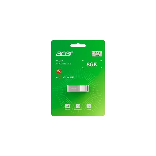 Memoria USB Acer UF200 de 8GB - Llévate tus datos siempre contigo con alta velocidad y capacidad compacta