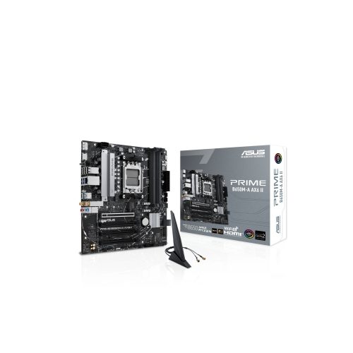 Placa base ASUS Prime B650M-A AX6 II, Micro ATX, AMD, soporte WiFi y Bluetooth, ideal para gaming