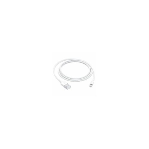Cable Lightning USB de 1m para iPhone, iPad y MacBook - Compatible con adaptadores y enchufes - Blanco