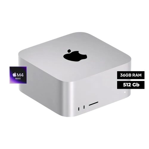 Computadora de escritorio Apple Mac Studio con chip M4 Max, 36GB RAM, 512GB SSD y conectividad Wi-Fi 6