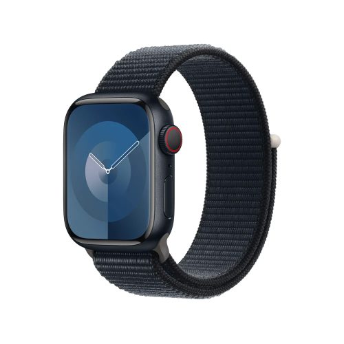 Correa ajustable para reloj Apple - Azul Loop, pequeño/mediano - titanio, poliéster y spandex