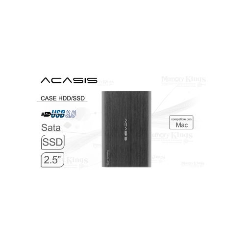 Carcasa externa ACASIS 2.5" SATA a USB 3.0 de aluminio para HDD/SSD, compatible con PC y Mac