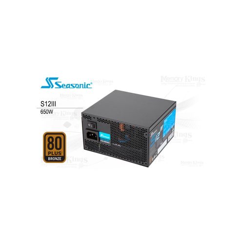 Fuente de poder 650W 80 Plus Bronze Seasonic S12III - Eficiencia energética y rendimiento superior