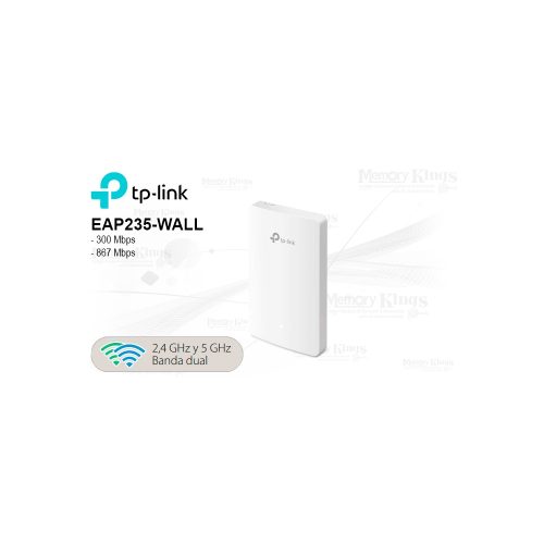 Access Point TP-Link EAP235-Wall AC1200 Dual Band - Conectividad Rápida y Estable para Oficinas