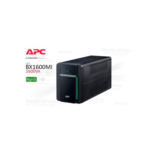 APC Back-UPS BX1600MI-MS - UPS 1600VA (900W) para protección eléctrica confiable y segura