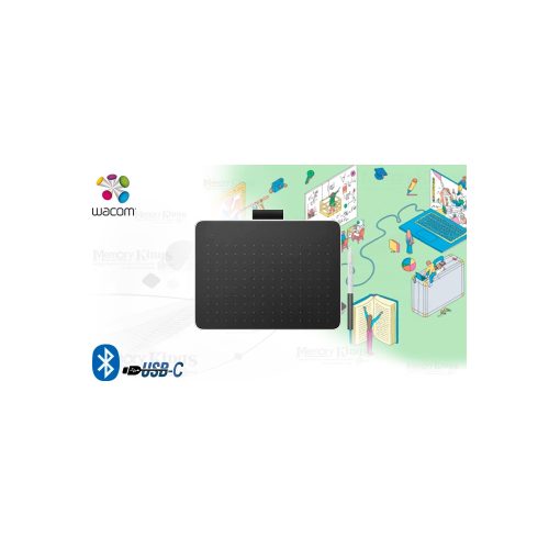 Tableta gráfica Wacom One Small - Ideal para dibujar, ligera y portátil, con excelente precisión y color.