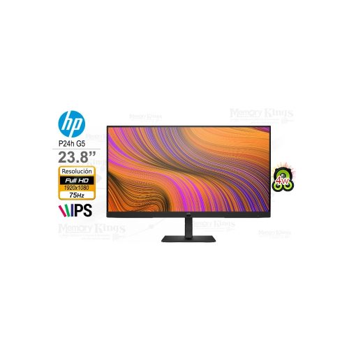 Monitor HP P24h G5 de 23.8" FHD IPS, HDMI, DP y sonido integrado - Experiencia de visualización excepcional