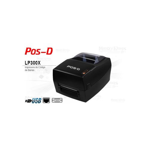 Impresora de códigos de barras Pos-D LP300X | Conexiones Red, USB y Serie | Alta velocidad y rendimiento