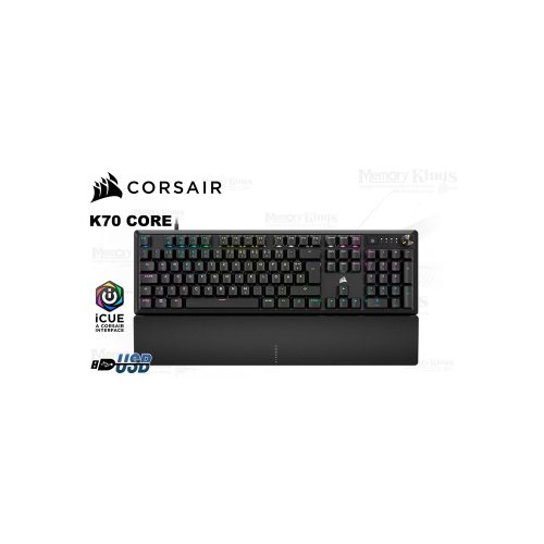 "Teclado Gaming Corsair K70 RGB Mecánico - Alta Respuesta, Iluminación Personalizable, Diseño Ergonómico"