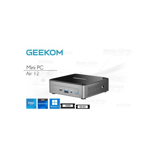 Mini PC GEEKOM Mini Air 12 - Intel N150, 16GB RAM, 512GB SSD, Gráficos UHD, Windows 11 Pro