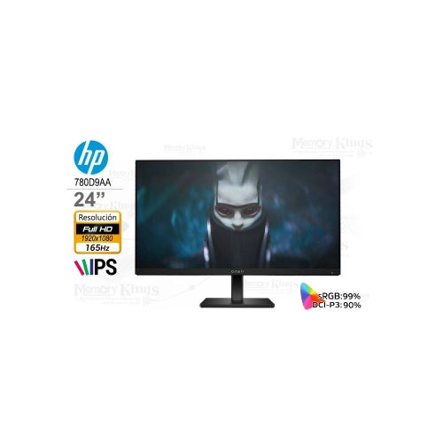 Monitor HP 24” Gaming X27 FHD, 165Hz, 1ms - Rendimiento superior para gamers