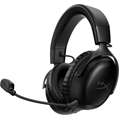 Auriculares HyperX Cloud III Gaming, tamaño completo, cableados, USB y conector de 3,5 mm, color negro