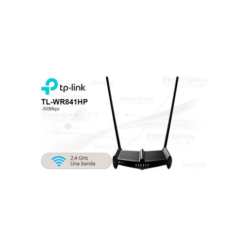 Router TP-Link TL-WR841HP 300MB, 2 antenas 9dBi, alto rendimiento y amplia cobertura inalámbrica