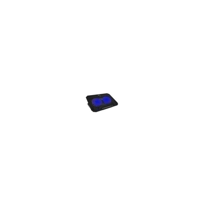 Soporte para Notebook Xtech 15.6" negro con LED azul - Ergonomía y estilo para tu escritorio