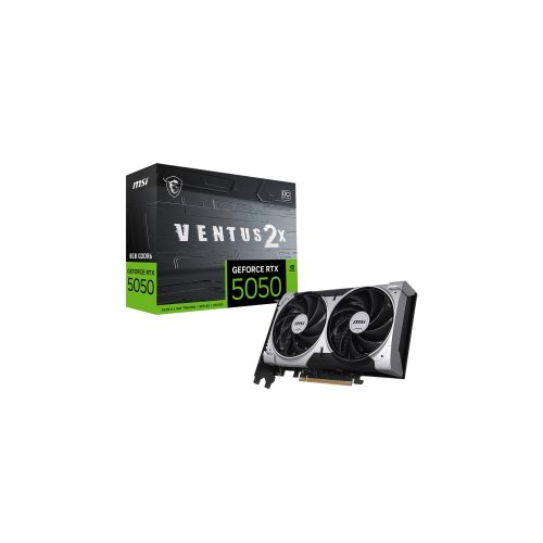 Tarjeta gráfica MSI GeForce RTX 5050 Ventus 2X OC 8GB GDDR6 - Rendimiento superior para gaming