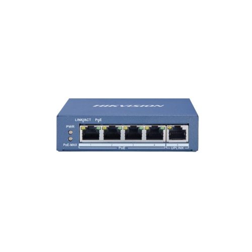Switch Hikvision de 4 puertos - Conexión rápida y fiable para tu red doméstica o empresarial