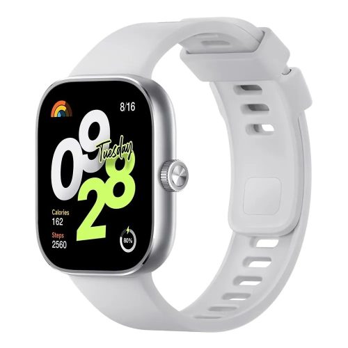 Reloj inteligente Redmi Watch 4 en gris plateado - Monitoreo de salud y notificaciones al instante
