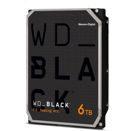 Disco duro interno Western Digital WD Black de 6 TB, 3.5", 7200 RPM, eSATA-300, alto rendimiento