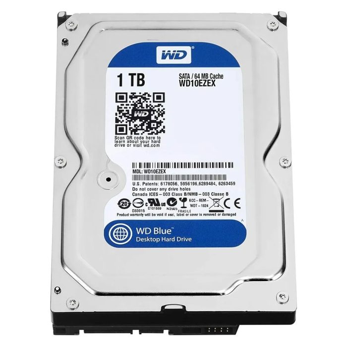 Disco Duro WD Blue 1TB SATA - Almacenamiento Rápido y Confiable para PC y Consolas