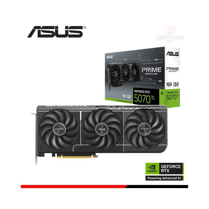 Tarjeta de video ASUS Prime RTX 5070 Ti de 16GB | Rendimiento gráfico excepcional para gamers
