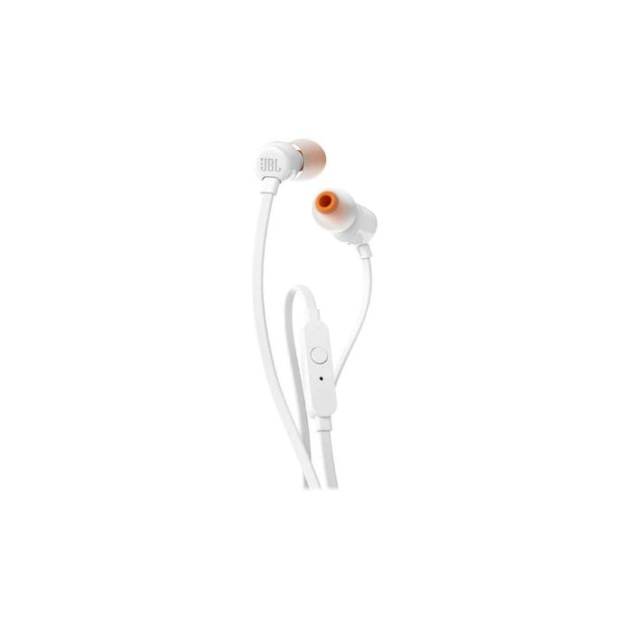 Auriculares JBL T110 In-ear Blancos - Sonido Premium y Conexión por Cable para Música Clara