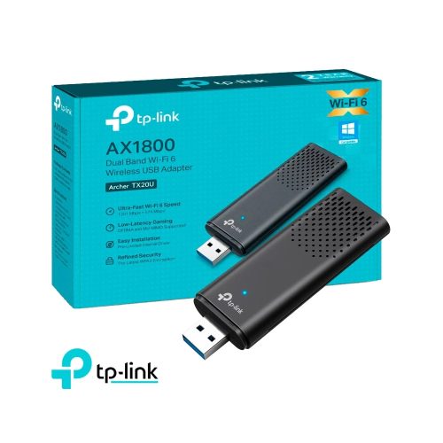 Adaptador de medios TP-Link Archer TX20U Nano | Conexión rápida USB, compacto y versátil