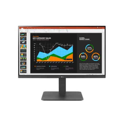 Monitor LG LED 24" IPS 24BR650 - Pantalla PIVOT, Conexión USB y Daisy Chain, Ideal para Oficinas
