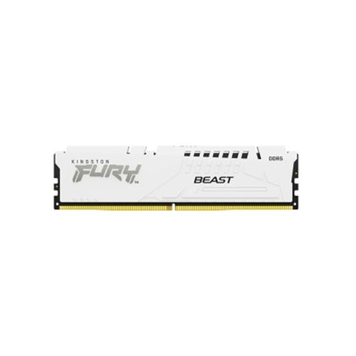 Memoria RAM Kingston FURY Beast 16GB DDR5 6000MHz CL36 para Gaming | Blanco, Alta Velocidad y Rendimiento