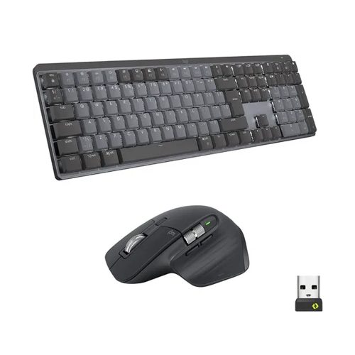 Teclado y Mouse Logitech MX Mechanical Master 3S Bl - Conectividad Bluetooth, Iluminación, Precisión Profesional